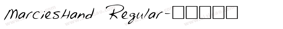 MarciesHand Regular字体转换